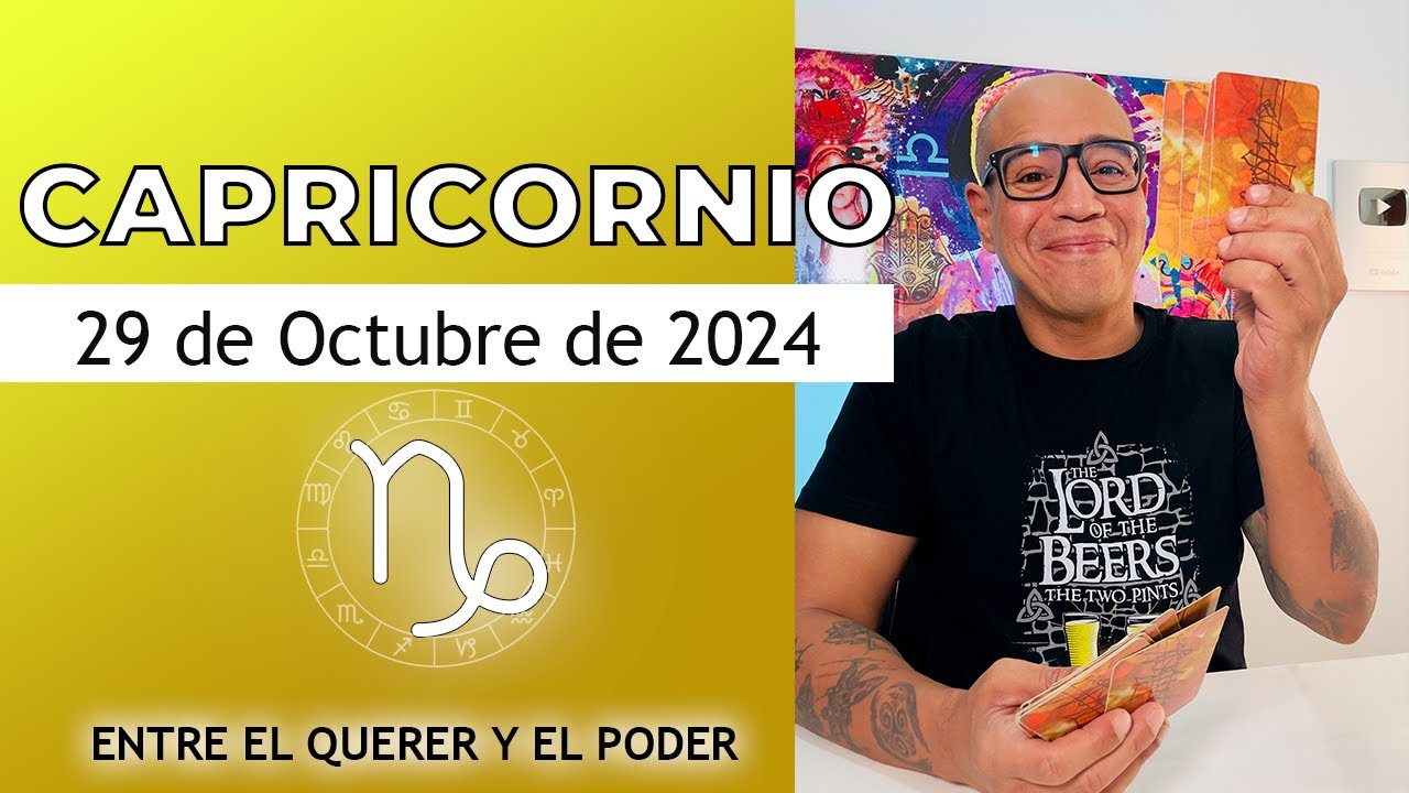 CAPRICORNIO | Horóscopo de hoy 29 de Octubre 2024 - YouTube
