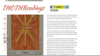Three of Wands - Virtue | Thoth Readings Tarot