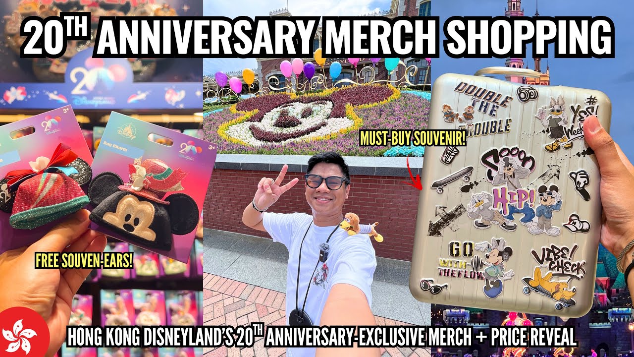 HONG KONG DISNEYLAND 20TH ANNIVERSARY MERCH SHOPPING! | PRICE REVEAL + PARK TIPS | JAYBEE DOMINGO