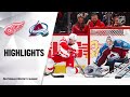 NHL Highlights | Red Wings @ Avalanche 1/20/20