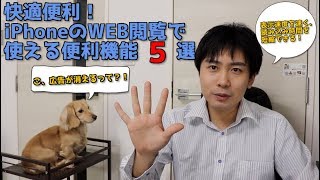 快適便利！iPhoneのWEB閲覧時に使える便利機能５選！〜広告が消える！〜