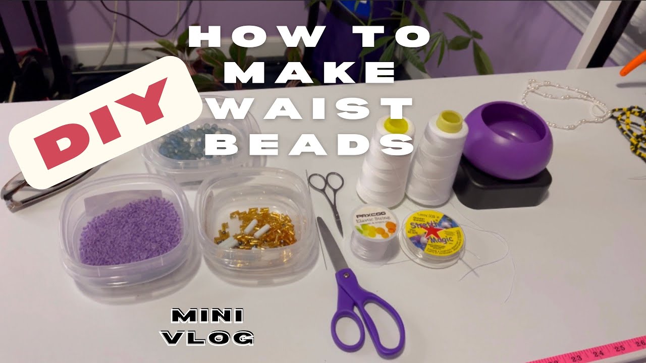DIY Tie On Waistbead • How To Make A Waistbead