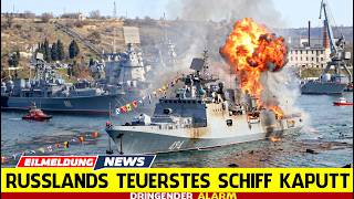 Putins 500-Millionen-Kriegsschiff kapituliert vor 60 Ukraine-Drohnen – größte Demütigung Russlands