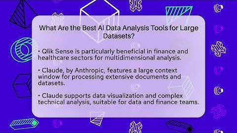What Are the Best AI Data Analysis Tools for Large Datasets? | AI SaaS Software Explained News