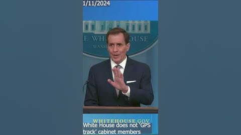 White House does not ‘GPS track’ cabinet members