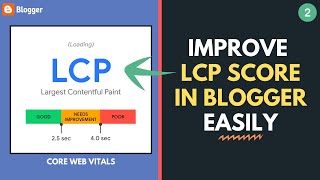 How to Optimize LCP (Largest Contentful Paint) Score in Blogger | Core Web Vitals