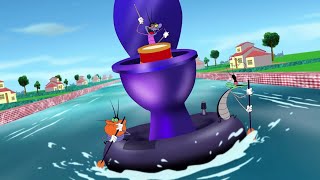 Oggy and the Cockroaches - The Bathtub Race (S04E36) CARTOON | New Episodes in HD