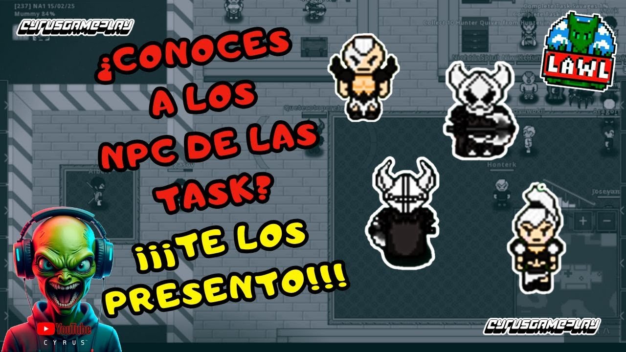 ¿CONOCES los NPC DE TASK? TE LOS PRESENTO #lawlmmorpg - YouTube