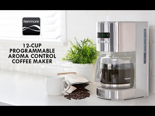 Kenmore 12 Cup Aroma Control Programmable Coffee Maker - Red/Stainless