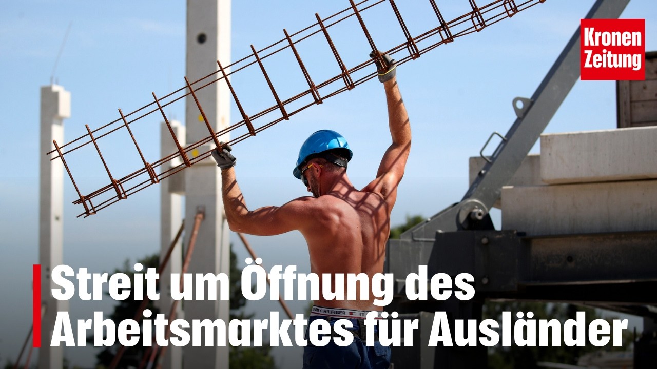 Streit um Öffnung des Arbeitsmarktes für Ausländer | krone.tv NEWS