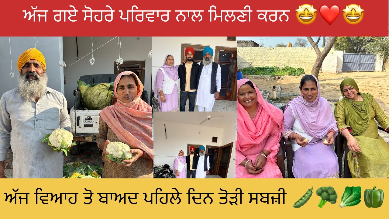 ਅੱਜ ਗਏ ਸੋਹਰੇ ਪਿੰਡ ਮਿਲਣੀ ਕਰਨ ਜਿਹੜਾ ਪਿੰਡ ਪੂਰੀ ਦੁਨੀਆ ਵਿੱਚ ਮਸ਼ਹੂਰ ਆ 🥰❤️🥳🤩#happyfarminglife #vlog 