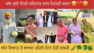ਅੱਜ ਗਏ ਸੋਹਰੇ ਪਿੰਡ ਮਿਲਣੀ ਕਰਨ ਜਿਹੜਾ ਪਿੰਡ ਪੂਰੀ ਦੁਨੀਆ ਵਿੱਚ ਮਸ਼ਹੂਰ ਆ 🥰❤️🥳🤩#happyfarminglife #vlog 