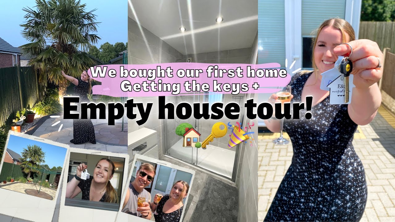 WE BOUGHT OUR FIRST HOME! Getting the keys & empty HOUSE TOUR 🏡 - YouTube