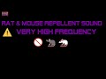 ⚠️Rat & Mouse Repellent Sound Very High Frequency (3 Hours)🚫🐀 🐁