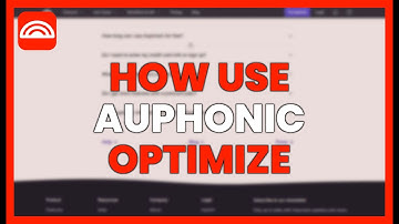 HOW TO USE AUPHONIC to OPTIMIZE your AUDIO EASILY
