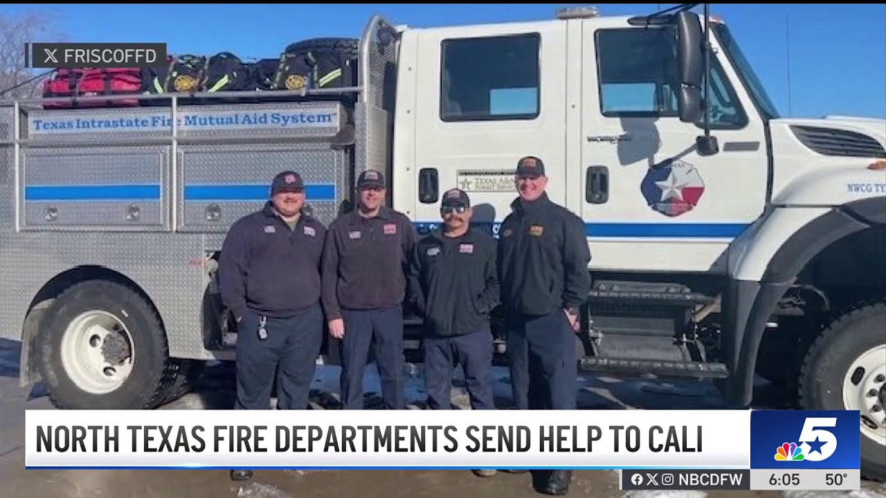 North Texas fire crews headed to help in California | NBCDFW - YouTube