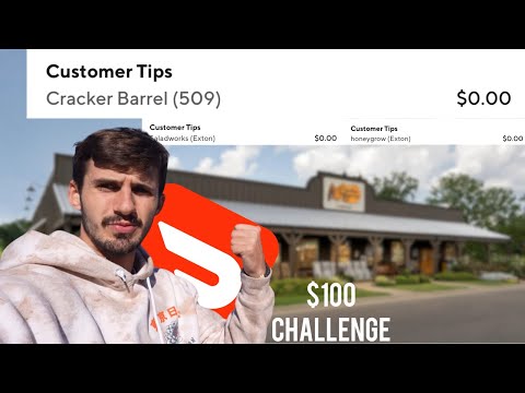Doordash Challenge | How Fast Can You Make $100 With Doordash Earn By Time