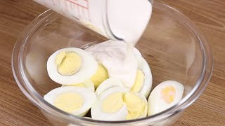 I mixed cream cheese with eggs! Everyone was impressed with the result!