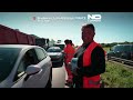 Construction workers block roads in France over soaring fuel prices