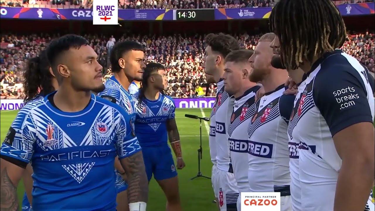 Toa Samoa Siva Tau v England RLW2022 YouTube