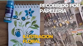 Trazos básicos para ilustración floral, Recorrido por papelería