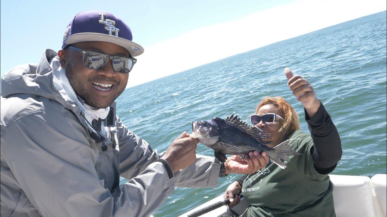 SLOW PITCH JIGGING is no match vs. my MOM's clams! (Black Sea Bass +  Porgies) 