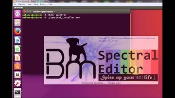 Spectral installation on linux