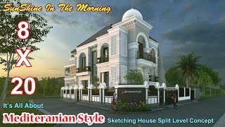 Split Level House 8X20 Meter (Hook) 5   1 BEDRooM 4 bATHRooM Mushola Rooftop Garden Pool