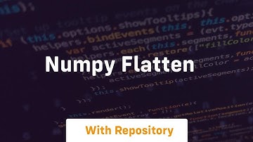 numpy flatten