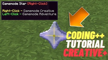 How to code a Gamemode Star on Mineland Creative+ Coding Tutorial | Minecraft | Simple Coding