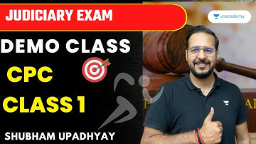 CPC Demo Class 1 | Shubham Upadhyay | Judiciary Exams | Judiciary world