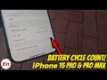 iPhone 15 Pro Max | How to Check Battery Cycle Count, Capacity &amp; Health | iPhone 15 Pro