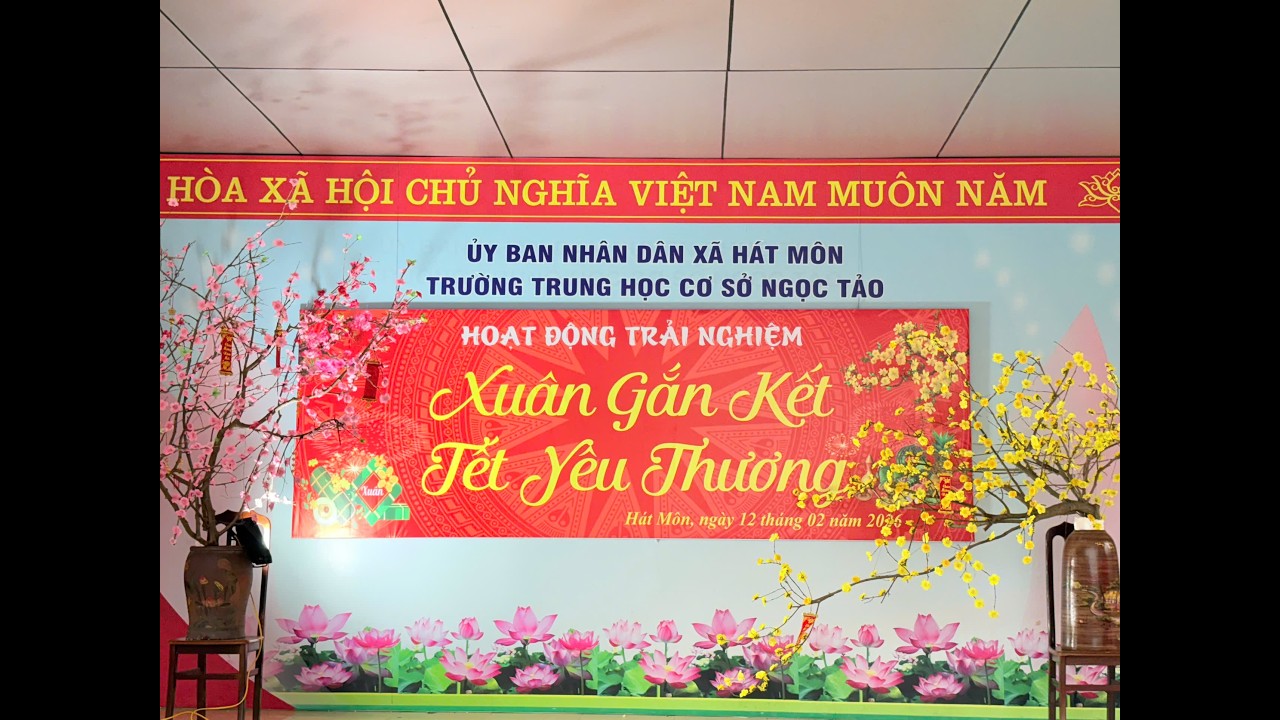 Xuân gắn kết - Tết yêu thương Trường THCS Ngọc Tảo