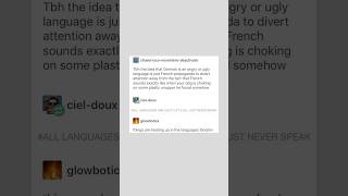 Language Wars Tumblr Post 😌