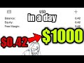 i raised $0.42 into $1000 in a day| #giveaways