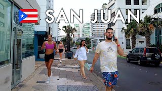 🇵🇷 San Juan Puerto Rico Condado Walking Tour | Where the Rich Come to Play 4K