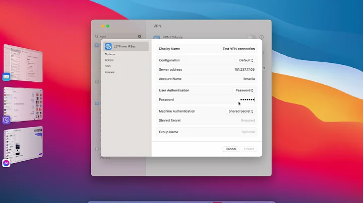 How to: add VPN connection in MacOS