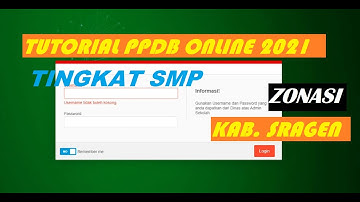 TUTORIAL PENDAFTARAN ZONASI PPDB ONLINE 2021
