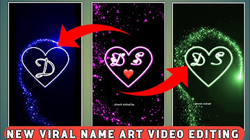 New Style Name Art Video Editing in Alight Motion Instagram trending Name Art Video editing #nameart