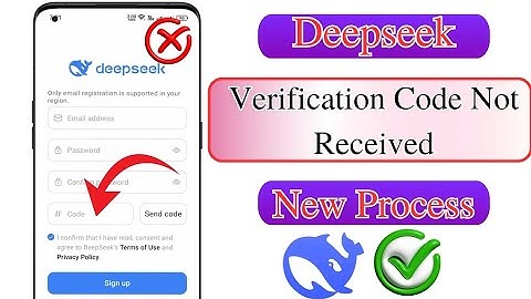 How to Fix DeepSeek Al Verification Code Not Received | DeepSeek Al Sign up Code not Working