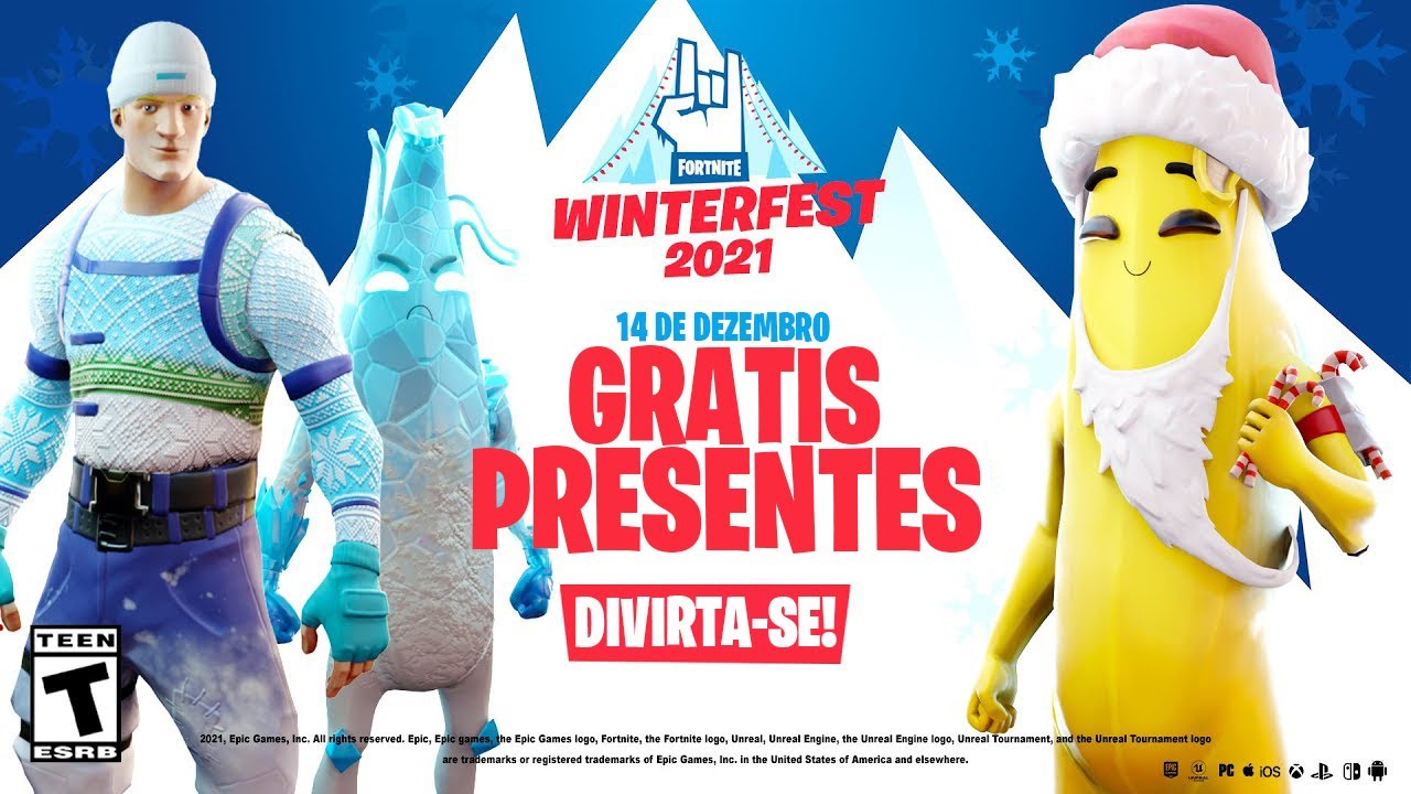 Fortnite traz skins grátis e mais em evento de Natal