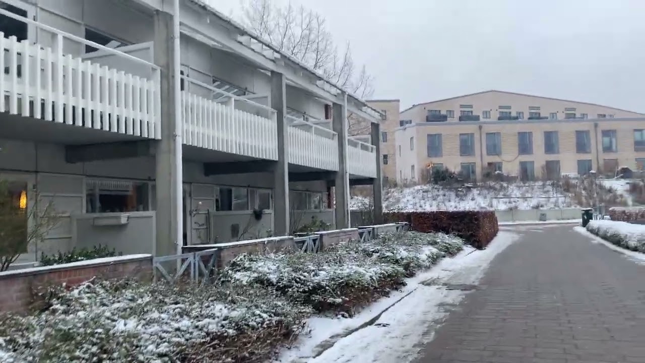 Snow in Copenhagen Denmark | Walking in Snow Before Christmas