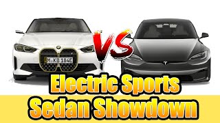 The Electric Showdown BMW i4 M50 vs. Tesla Model S | BMW vs Tesla | Luxury Cruiser