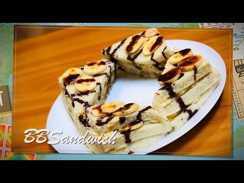 1 Mins. Bread Banana Sandwich In English ||Easy Sweet Sandwich||No Cooking ||Tiffin Box Recipe ||