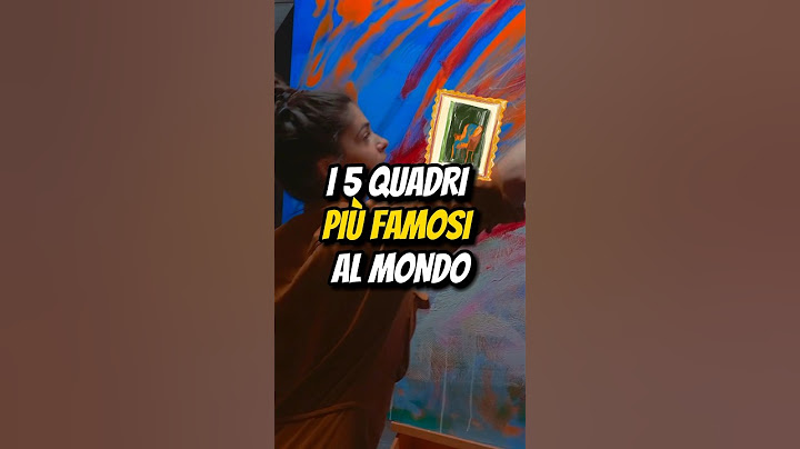 I 5 QUADRI PIÙ FAMOSI AL MONDO🖼️