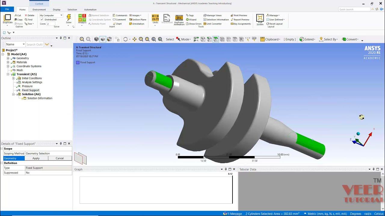ANSYS Workbench Transient Analysis of crankshaft YouTube