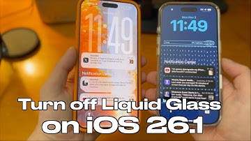 How to Turn OFF Liquid Glass on iOS 26.1!