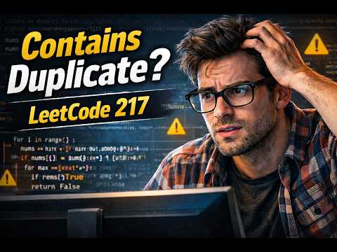 Contains Duplicate - LeetCode 217: Python Interview Prep