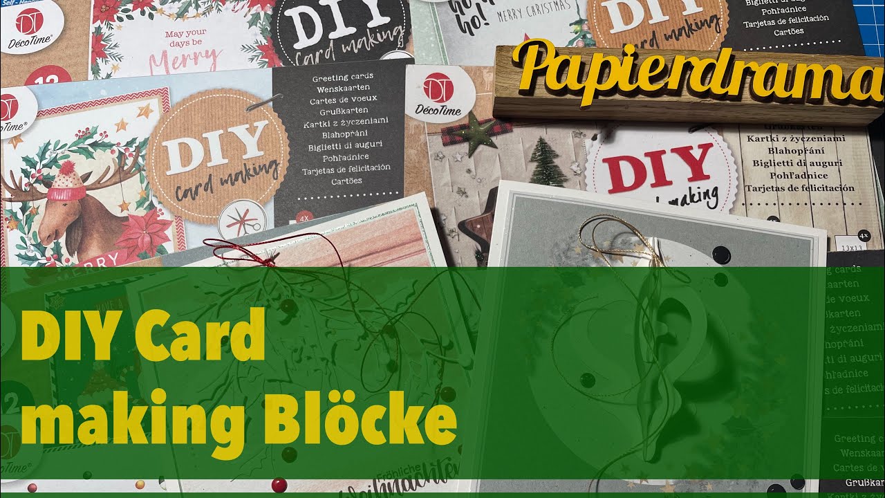 5 andere Karten basteln mit den Card Making Blöcken von ACTION ...