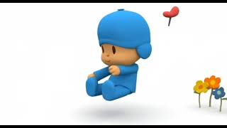 Pocoyo was Riding on the Invisible Car Again and he loves to get high